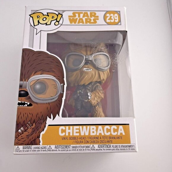 Funko Pop Vinyl Bobble Head Chewbacca with Goggles Star Wars 239 New In Box - Picture 1 of 6